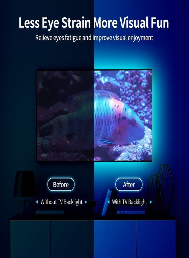 LITVERSE Light Strips 3M | RGB 5050 Color Changing LED Strip Light with USB Cable for TV Backlight, Bedroom, Cabinet Shelf Display (3meter- Tv Upto 32" to 48" - Multi) - Image 4